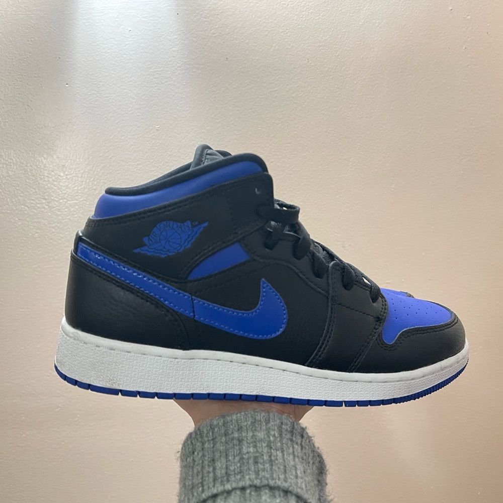 Air Jordan Mid 1 Gs Black Royal Size 5.5